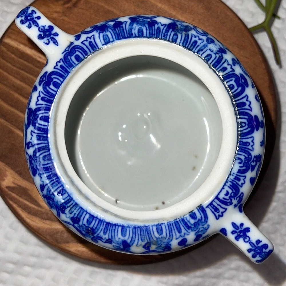 Phoenix Ware Sugar Blue & White Porcelain China Japan Vintage. - Picture 6 of 6